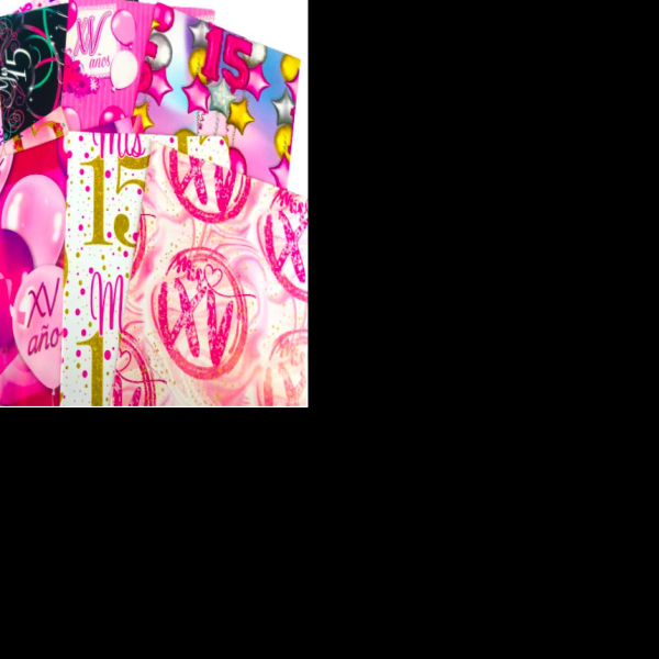 PAPEL COUCHE XV AÑOS PADI 50X70 CM. PZA